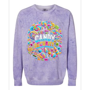 Candy Security Funny Candy Land Costume Candyland Party Colorblast Crewneck Sweatshirt