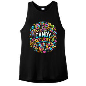 Candy Security Funny Candy Land Costume Candyland Party Ladies PosiCharge Tri-Blend Wicking Tank