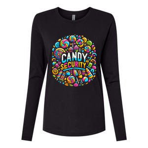 Candy Security Funny Candy Land Costume Candyland Party Womens Cotton Relaxed Long Sleeve T-Shirt