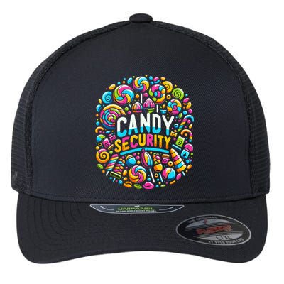 Candy Security Funny Candy Land Costume Candyland Party Flexfit Unipanel Trucker Cap