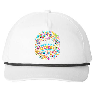 Candy Security Funny Candy Land Costume Candyland Party Snapback Five-Panel Rope Hat