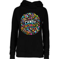 Candy Security Funny Candy Land Costume Candyland Party Womens Funnel Neck Pullover Hood