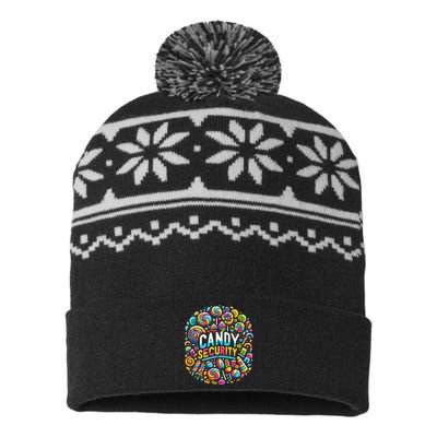 Candy Security Funny Candy Land Costume Candyland Party USA-Made Snowflake Beanie