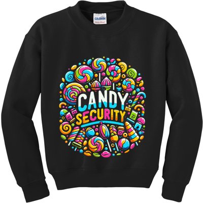 Candy Security Funny Candy Land Costume Candyland Party Kids Sweatshirt