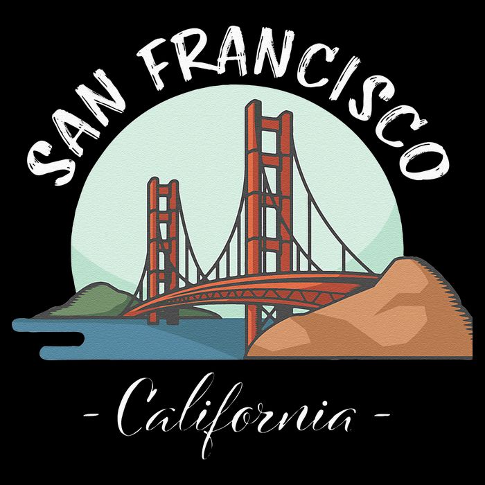 California San Francisco Gift Golden Gate Bridge Souvenir Cooling Performance Crew T-Shirt