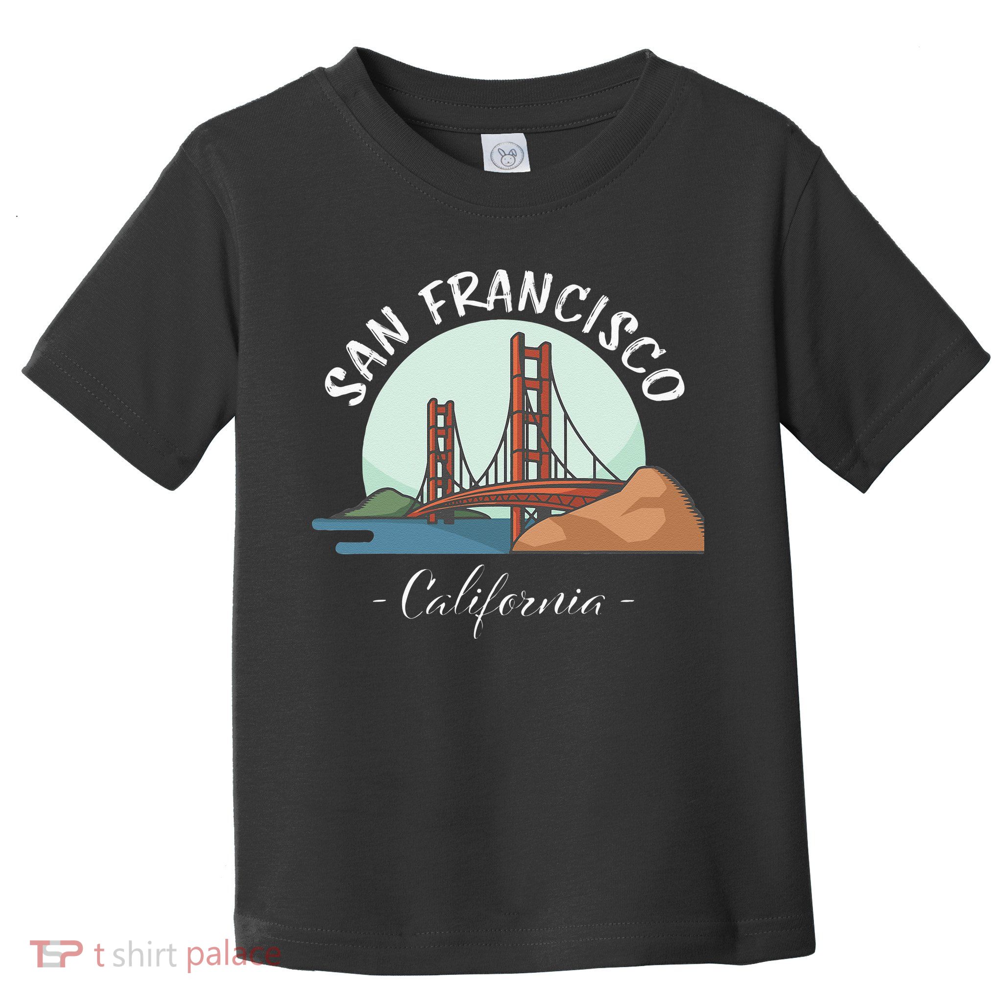 California San Francisco Gift Golden Gate Bridge Souvenir Toddler T-Shirt