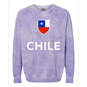 Chile Soccer Football Colorblast Crewneck Sweatshirt