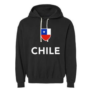 Chile Soccer Football Garment-Dyed Fleece Hoodie