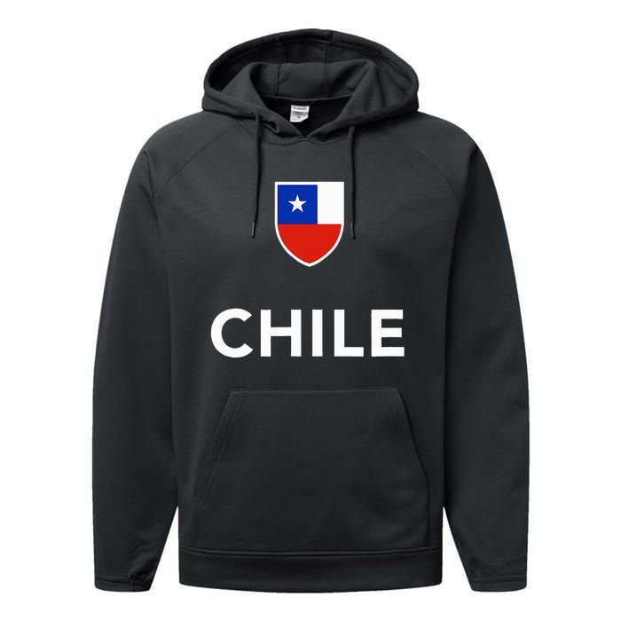 Chile Soccer Football Performance Fleece Hoodie