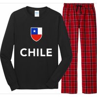 Chile Soccer Football Long Sleeve Pajama Set