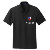 Chile Soccer Football Dry Zone Grid Polo