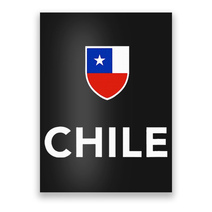 Chile Soccer Football Poster