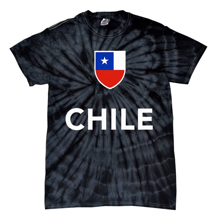 Chile Soccer Football Tie-Dye T-Shirt