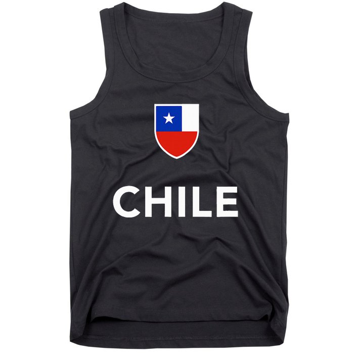 Chile Soccer Football Tank Top