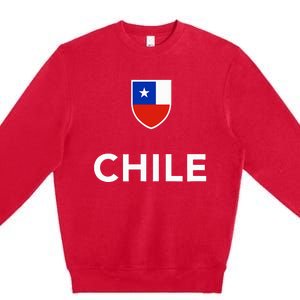 Chile Soccer Football Premium Crewneck Sweatshirt