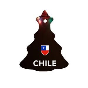 Chile Soccer Football Ceramic Tree Ornament