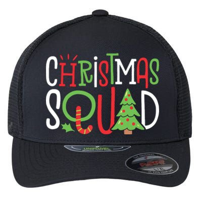 Christmas Squad Funny Xmas Tree Family Matching Pajamas Boy Flexfit Unipanel Trucker Cap