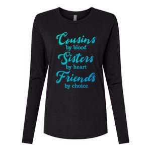 Cousins Sisters Friends Relatives Family Niece Aunt Uncle Cute Gift Womens Cotton Relaxed Long Sleeve T-Shirt