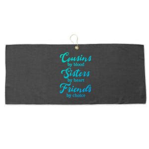 Cousins Sisters Friends Relatives Family Niece Aunt Uncle Cute Gift Large Microfiber Waffle Golf Towel