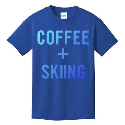 Coffee + Skiing For Skier Gift Kids T-Shirt