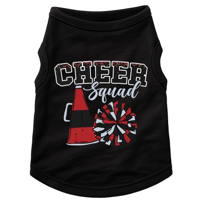 Cheer Squad Funny Cheerleader Cheerleading Red Women Girl Doggie Tank