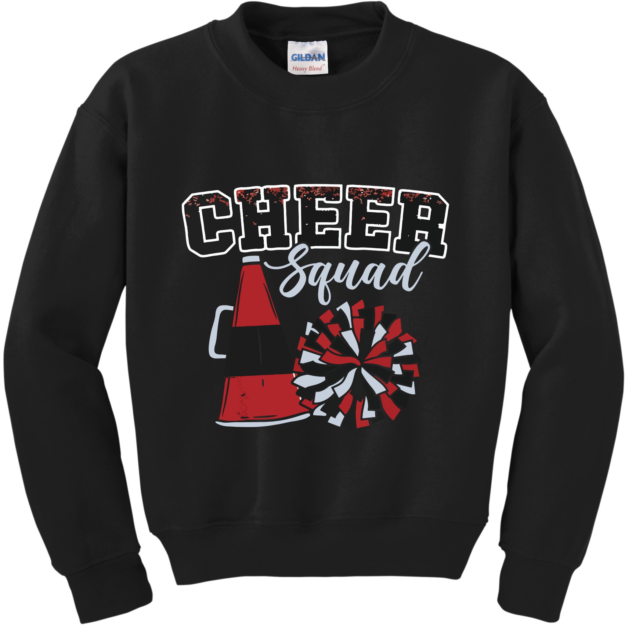 Cheer Squad Funny Cheerleader Cheerleading Red Women Girl Kids Sweatshirt