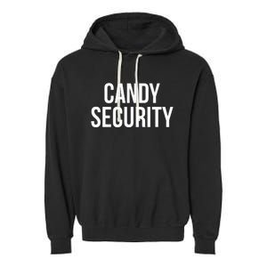 Candy Security Funny Halloween Costume For Parents Garment-Dyed Fleece Hoodie