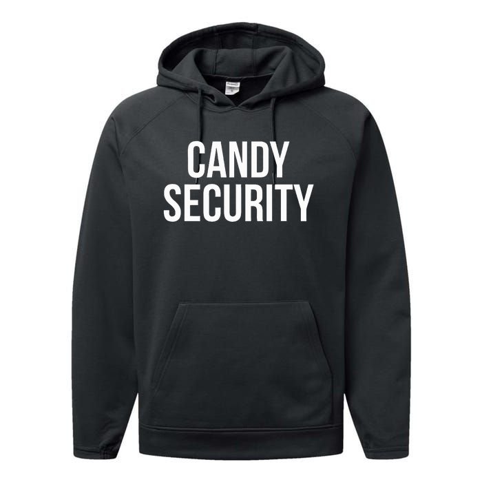 Candy Security Funny Halloween Costume For Parents Performance Fleece Hoodie