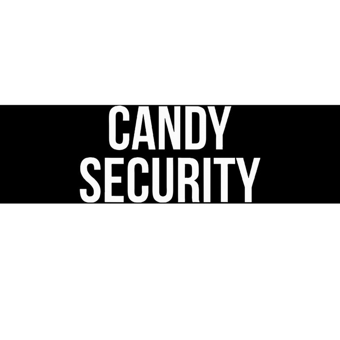 Candy Security Funny Halloween Costume For Parents Bumper Sticker