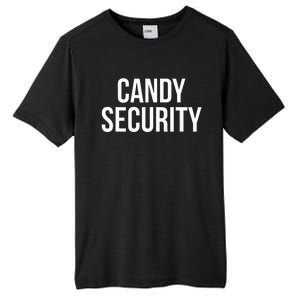 Candy Security Funny Halloween Costume For Parents Tall Fusion ChromaSoft Performance T-Shirt