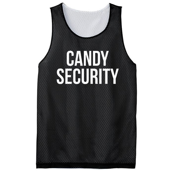 Candy Security Funny Halloween Costume For Parents Mesh Reversible Basketball Jersey Tank