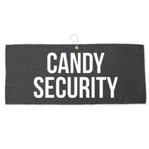 Candy Security Funny Halloween Costume For Parents Large Microfiber Waffle Golf Towel