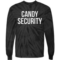 Candy Security Funny Halloween Costume For Parents Tie-Dye Long Sleeve Shirt