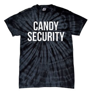 Candy Security Funny Halloween Costume For Parents Tie-Dye T-Shirt