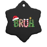 Christmas Shirts For Bruh Funny Christmas Women Ceramic Star Ornament