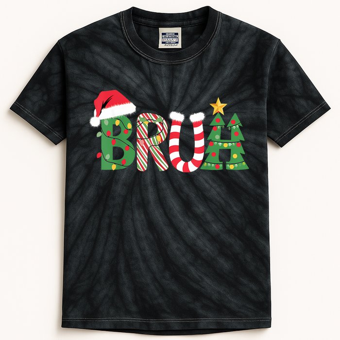 Christmas Shirts For Bruh Funny Christmas Women Kids Tie-Dye T-Shirt