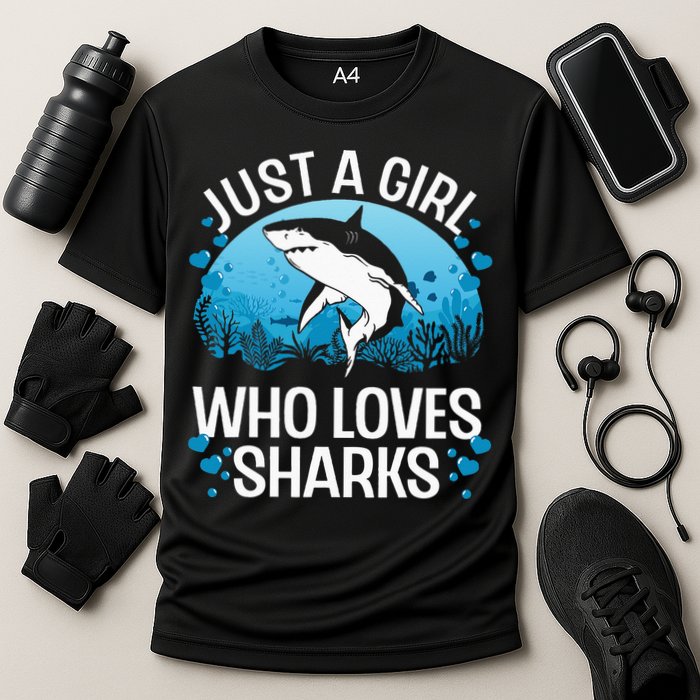 Cool Shark For Women Kids Shark Whale Shark Lover Cooling Performance Crew T-Shirt