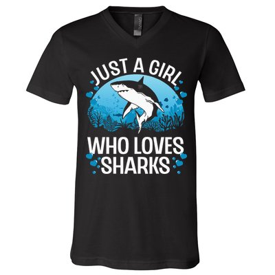 Cool Shark For Women Kids Shark Whale Shark Lover V-Neck T-Shirt