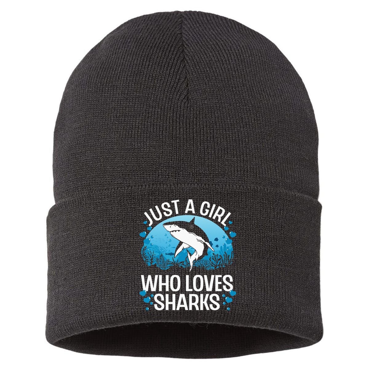 Cool Shark For Women Kids Shark Whale Shark Lover Sustainable Knit Beanie