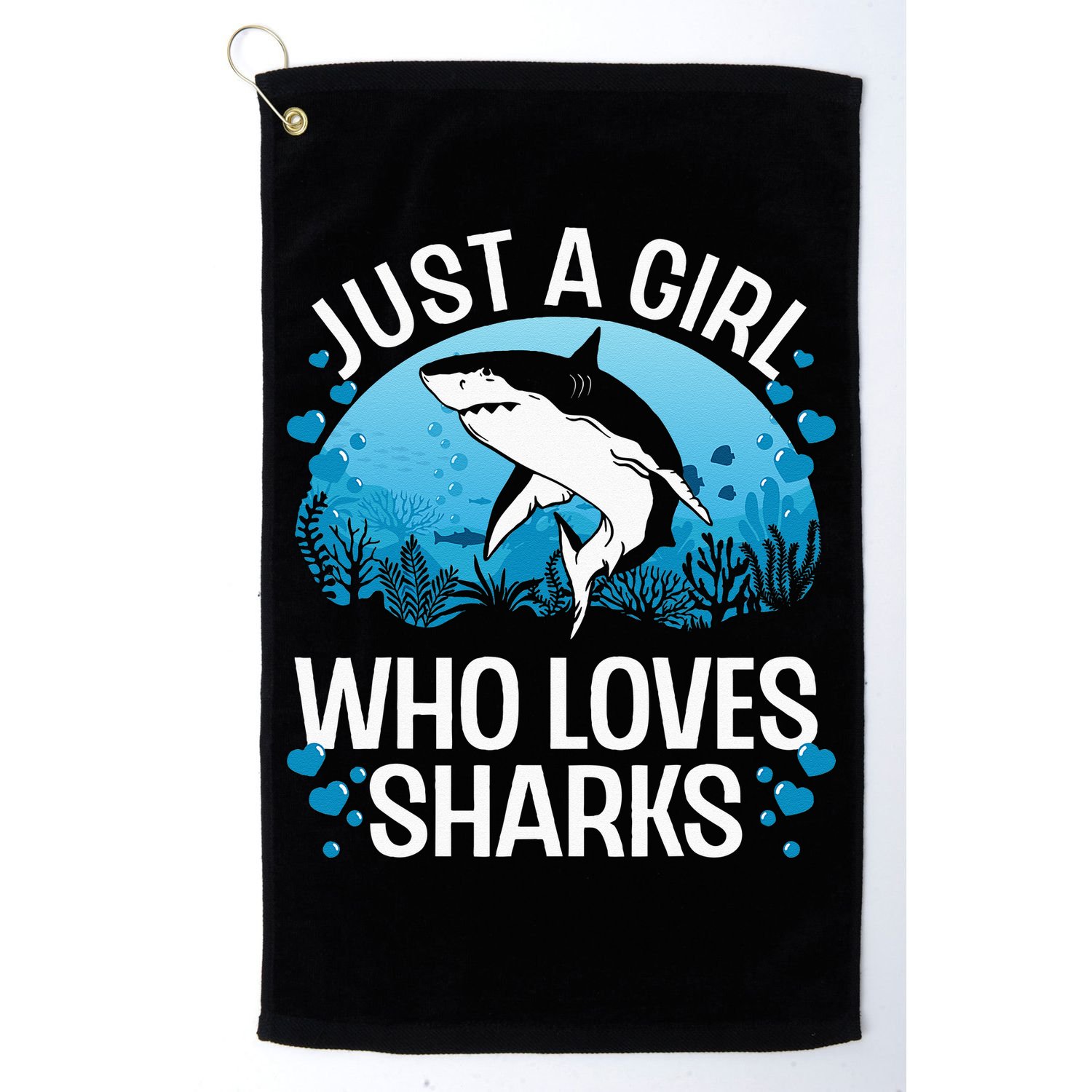 Cool Shark For Women Kids Shark Whale Shark Lover Golf Towel
