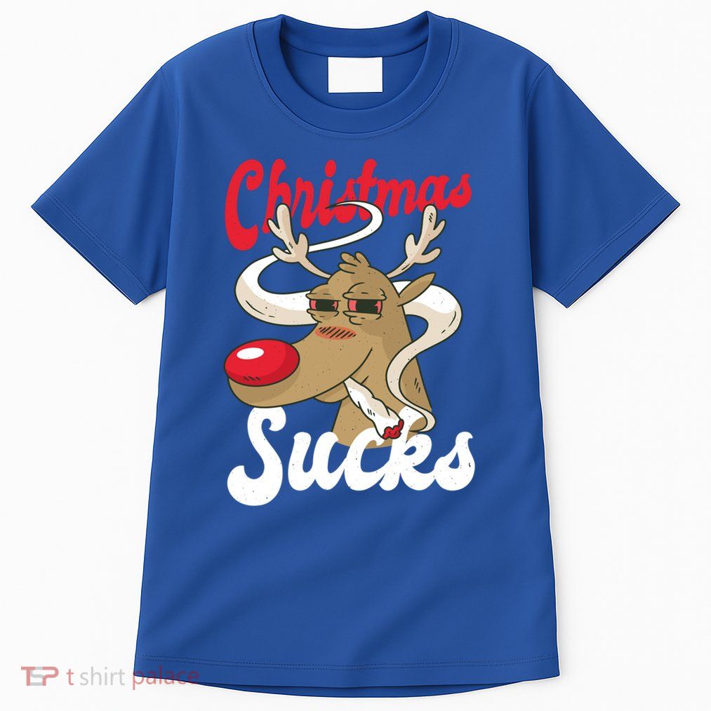 Christmas Sucks Funny Stoner Weedhead Pothead Xmas Design Gift Tall T-Shirt
