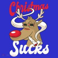 Christmas Sucks Funny Stoner Weedhead Pothead Xmas Design Gift Tall T-Shirt