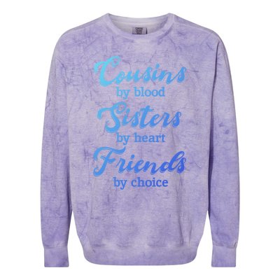 Cousins Sisters Friends Relatives Family Niece Aunt Uncle Cute Gift Colorblast Crewneck Sweatshirt