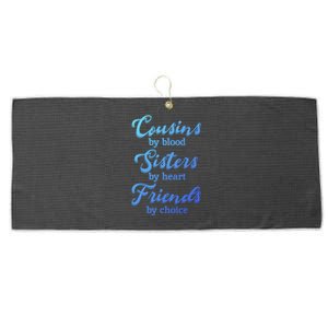 Cousins Sisters Friends Relatives Family Niece Aunt Uncle Cute Gift Large Microfiber Waffle Golf Towel