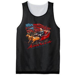 Christmas Santa Funny Trump Xmas Pajamas Mesh Reversible Basketball Jersey Tank