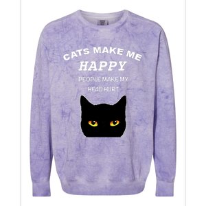 Cat Shirts For Men/Women Funny Cat Shirts For Cat Dad/Mom Colorblast Crewneck Sweatshirt