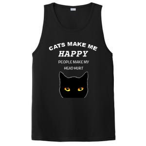 Cat Shirts For Men/Women Funny Cat Shirts For Cat Dad/Mom PosiCharge Competitor Tank