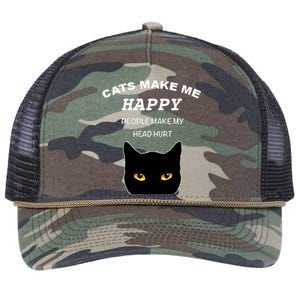 Cat Shirts For Men/Women Funny Cat Shirts For Cat Dad/Mom Retro Rope Trucker Hat Cap