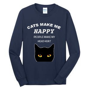 Cat Shirts For Men/Women Funny Cat Shirts For Cat Dad/Mom Tall Long Sleeve T-Shirt