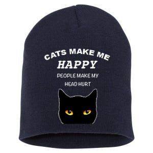 Cat Shirts For Men/Women Funny Cat Shirts For Cat Dad/Mom Short Acrylic Beanie